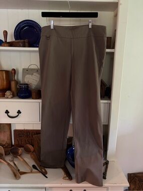 Lisette Women’s Classic Straight-Leg Dress Pants — Taupe